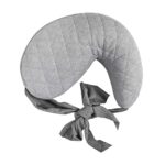 Cuddles Nursing Anywhere Travel Pillow – Soft Gray, Portable & Washable Support for Nursing